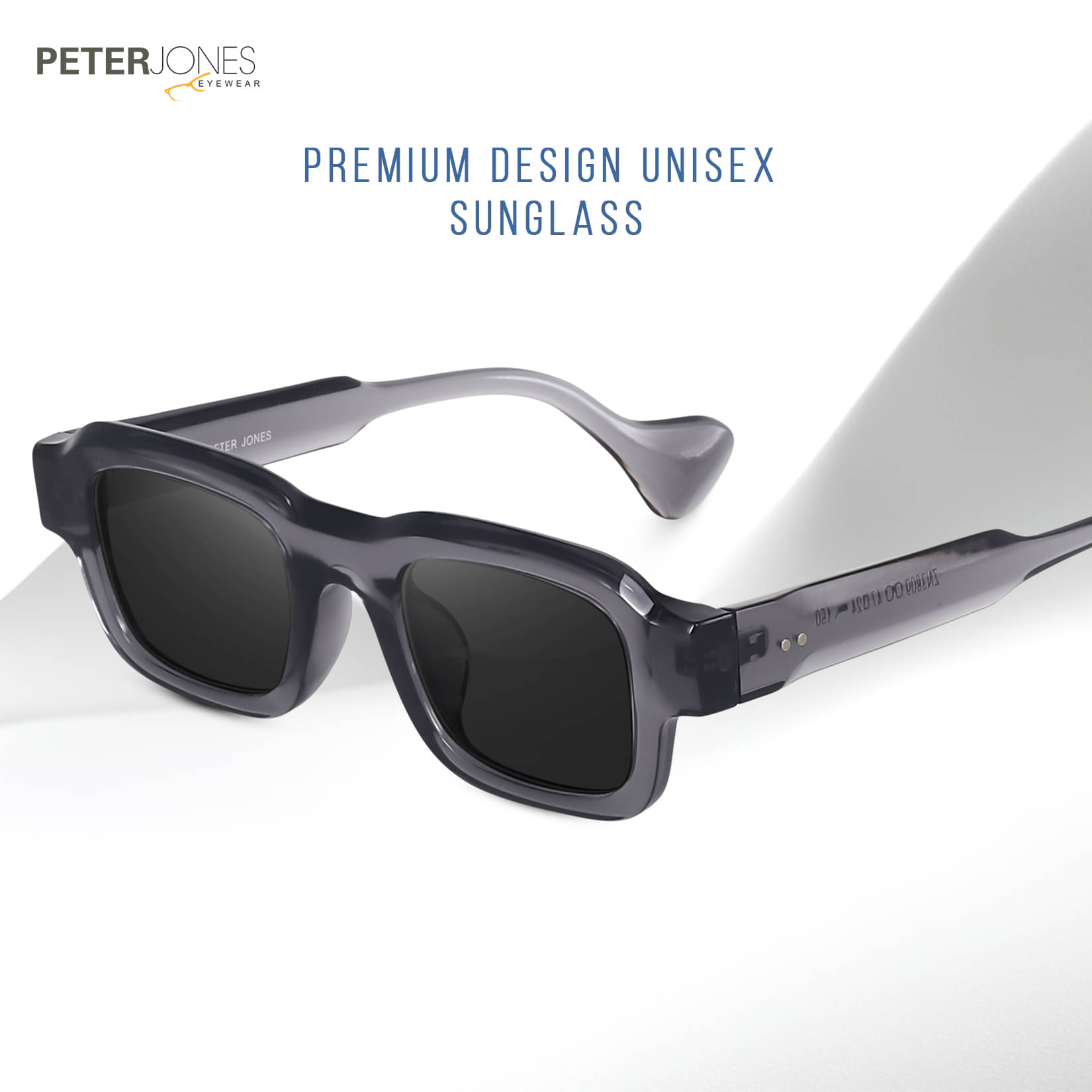 Peter Jones Black Square Sunglasses ( Pack of 1 ) Peter Jones Black Square Sunglasses ( Pack of 1 )