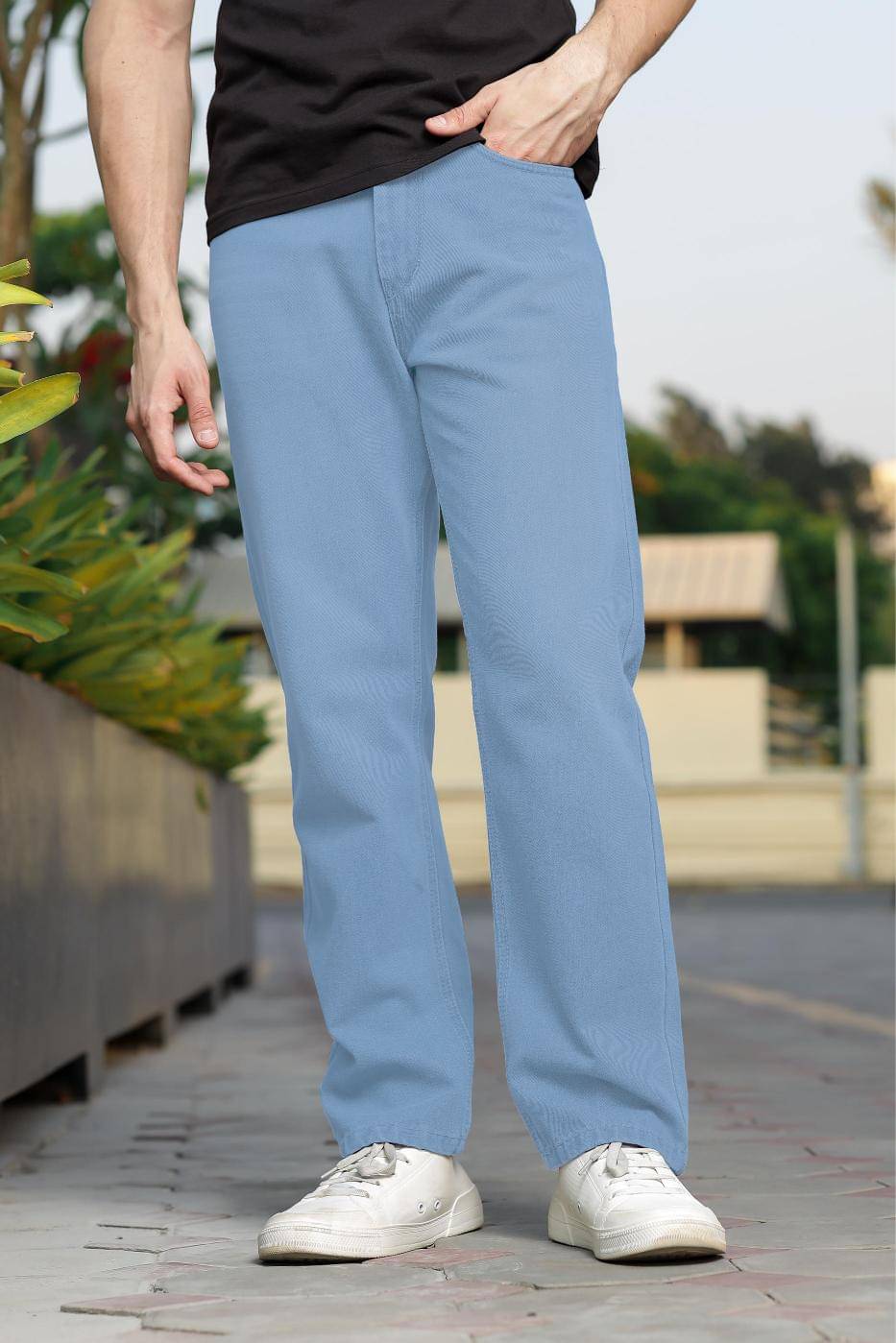     			RAGZO Relaxed Basic Men's Jeans - Light Blue ( Pack of 1 )