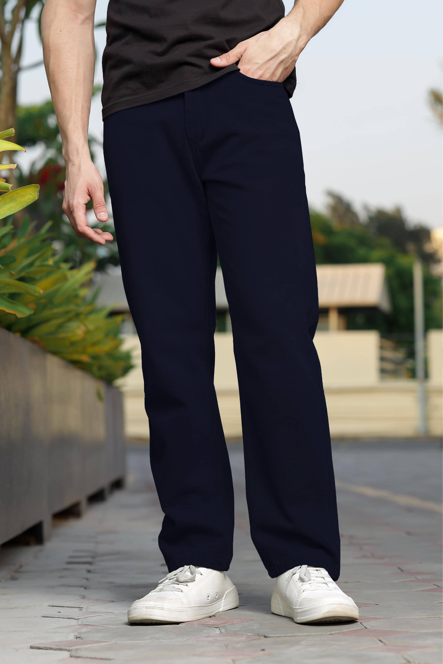 RAGZO Relaxed Basic Men's Jeans - Dark Blue ( Pack of 1 ) RAGZO Relaxed Basic Men's Jeans - Dark Blue ( Pack of 1 )