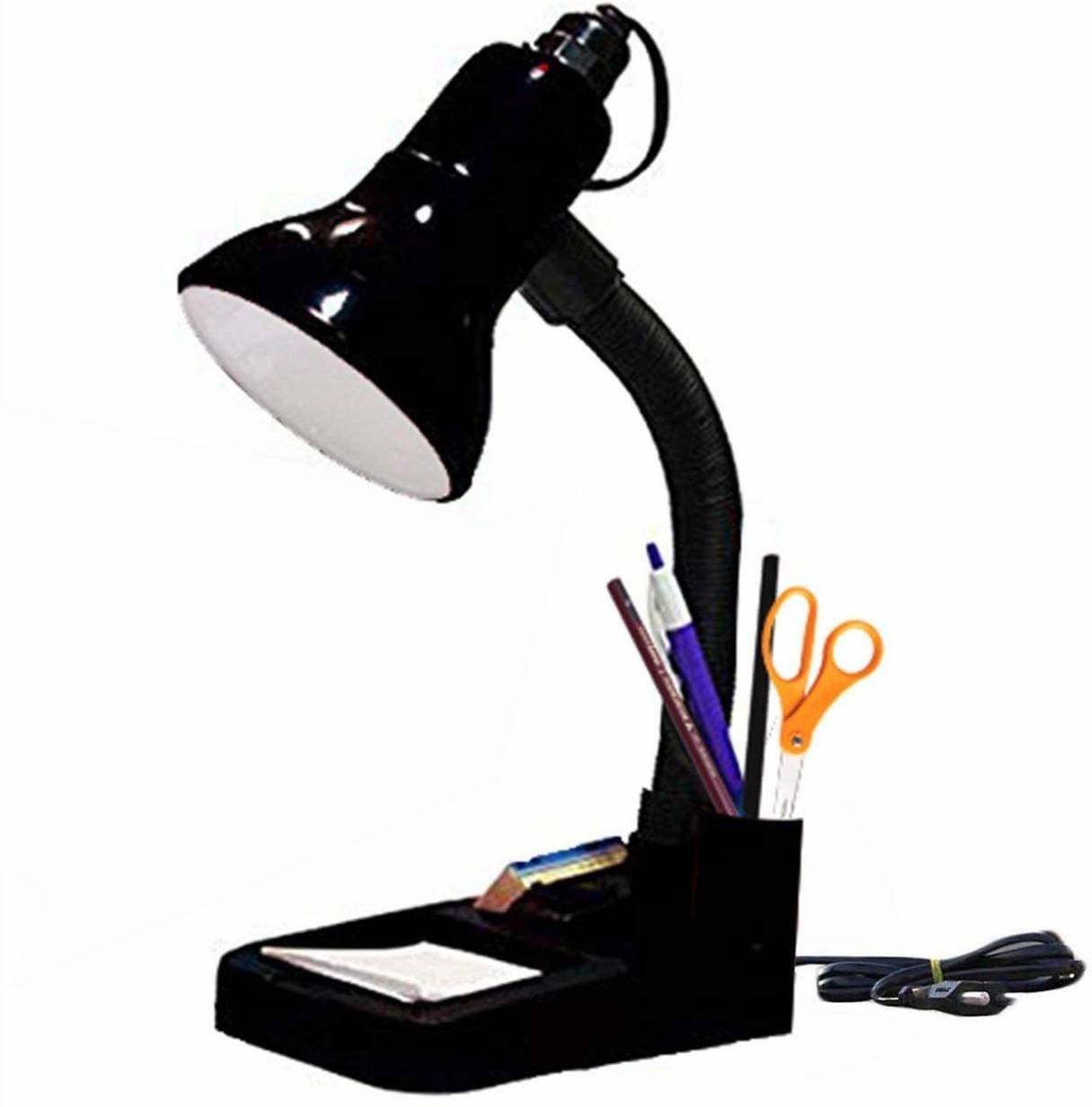     			SPARKWORLD Black Study Table Lamp ( Pack Of 1 )