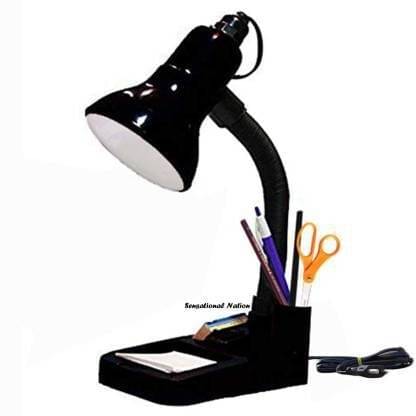     			SPARKWORLD Black Study Table Lamp ( Pack Of 1 )