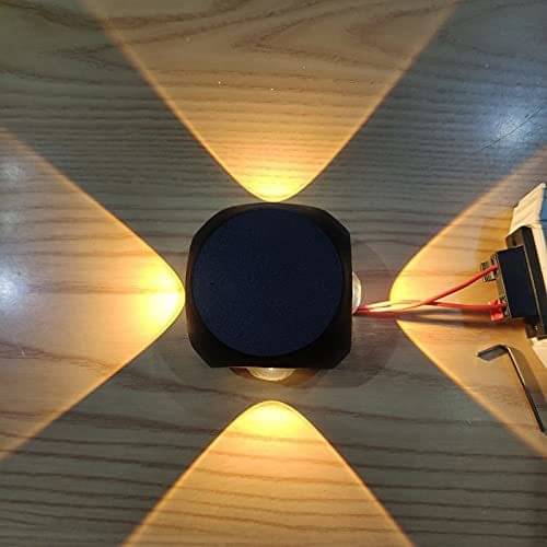     			SPARKWORLD Black Up & Down Light Lamp ( Pack of 1 )