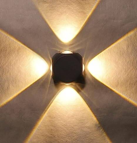     			SPARKWORLD Black Up & Down Light Lamp ( Pack of 1 )