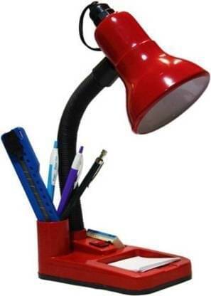     			SPARKWORLD Red Study Table Lamp ( Pack Of 1 )