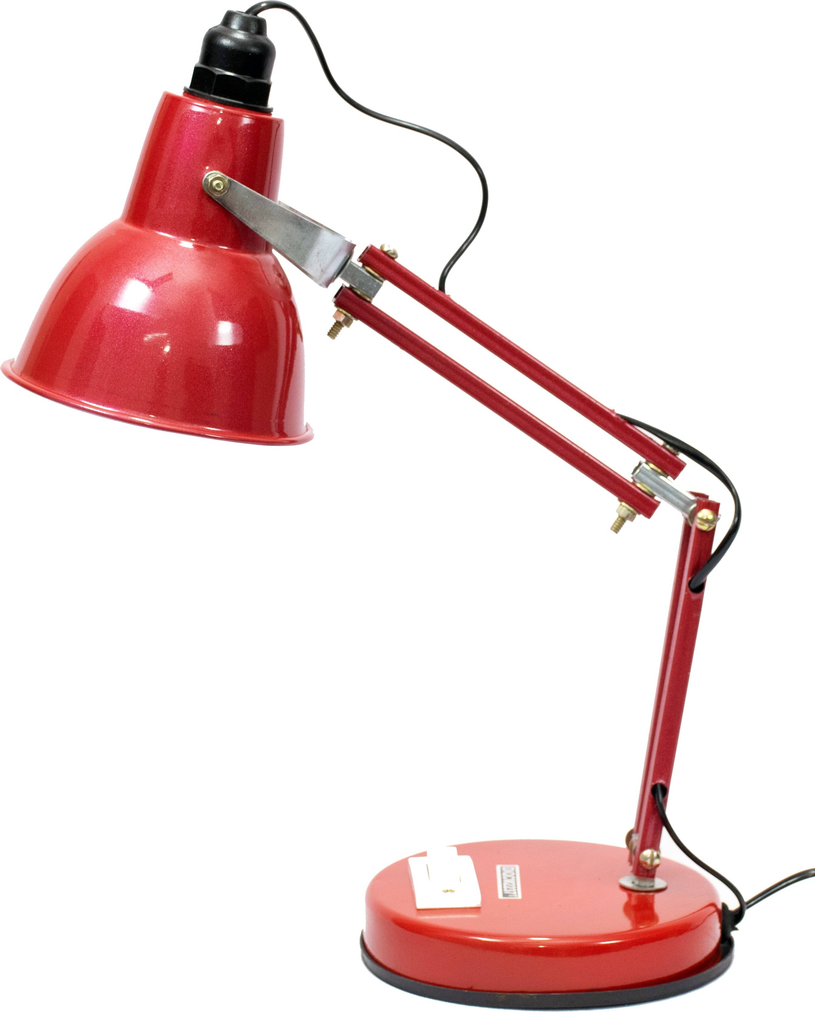 SPARKWORLD Red Study Table Lamp ( Pack Of 1 ) SPARKWORLD Red Study Table Lamp ( Pack Of 1 )