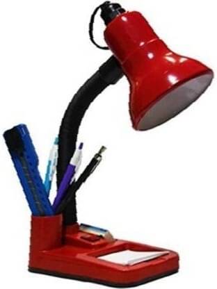SPARKWORLD Red Study Table Lamp ( Pack Of 1 ) SPARKWORLD Red Study Table Lamp ( Pack Of 1 )
