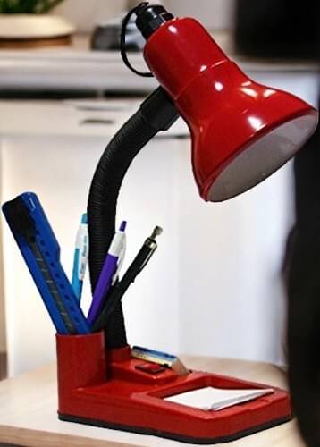     			SPARKWORLD Red Table Lamp ( Pack Of 1 )
