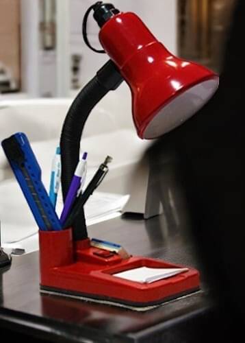     			SPARKWORLD Red Table Lamp ( Pack Of 1 )