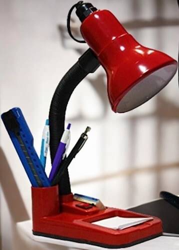     			SPARKWORLD Red Table Lamp ( Pack Of 1 )