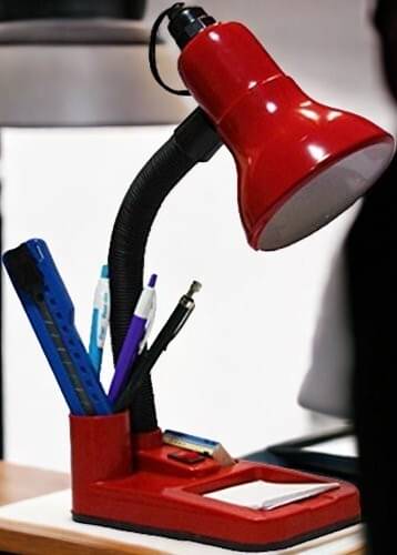     			SPARKWORLD Red Table Lamp ( Pack Of 1 )
