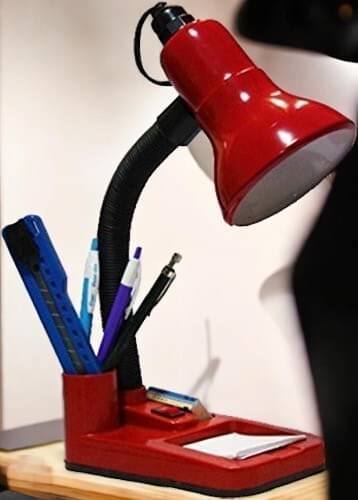     			SPARKWORLD Red Table Lamp ( Pack Of 1 )