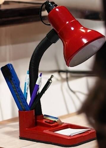     			SPARKWORLD Red Table Lamp ( Pack Of 1 )