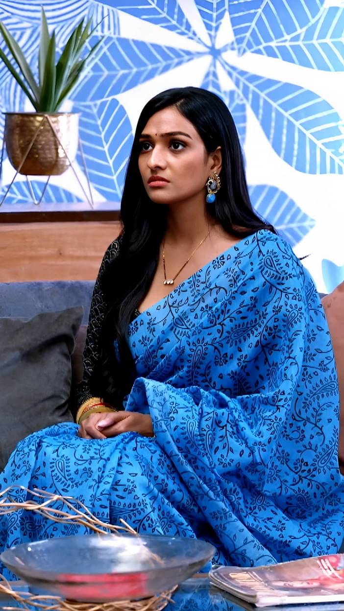 Sariya Georgette Printed Saree With Unstitched Blouse Piece ( Blue ) Sariya Georgette Printed Saree With Unstitched Blouse Piece ( Blue )