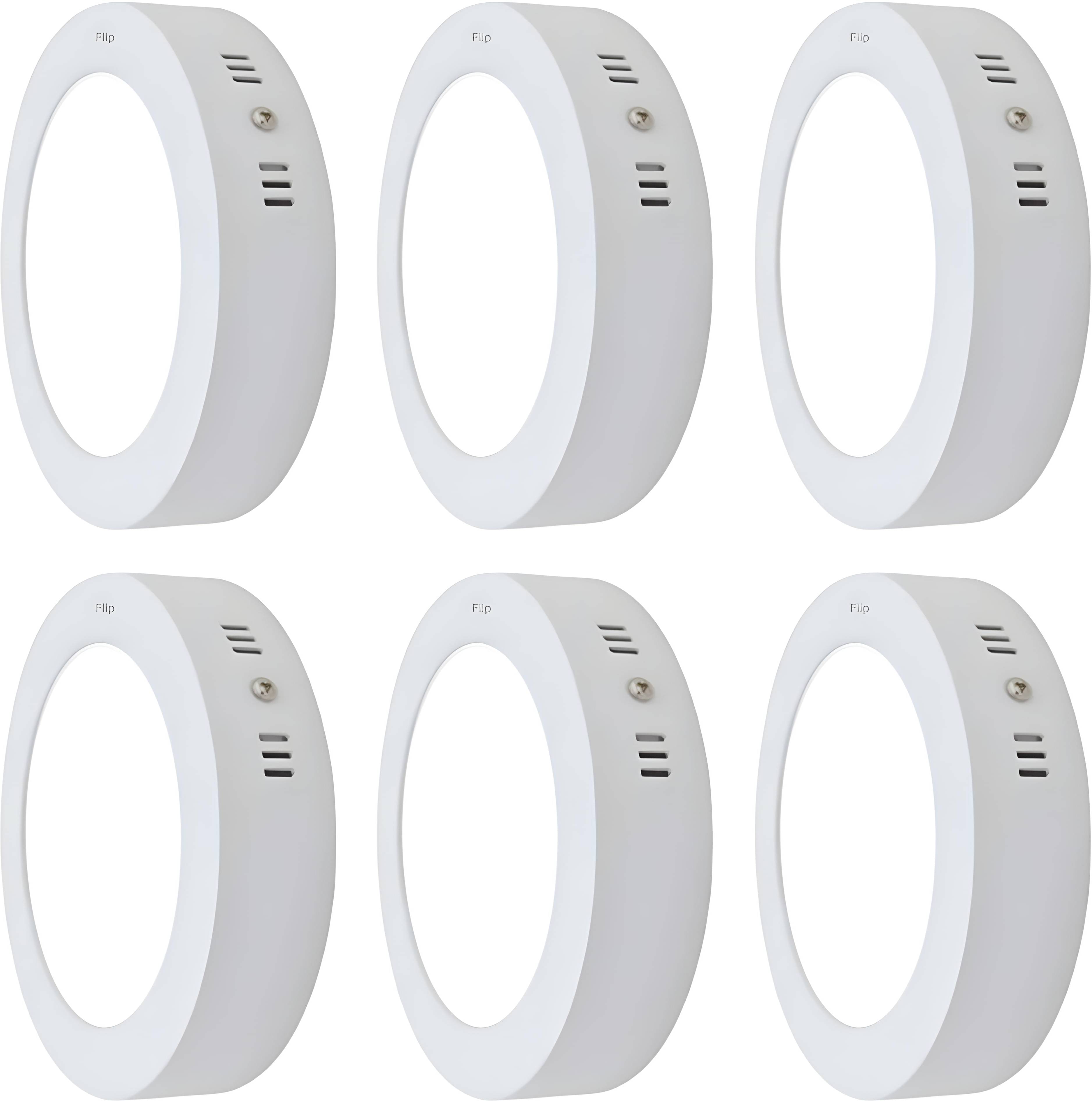 Spark World Aluminium Ceiling Light White - Pack Of 6 Spark World Aluminium Ceiling Light White - Pack Of 6