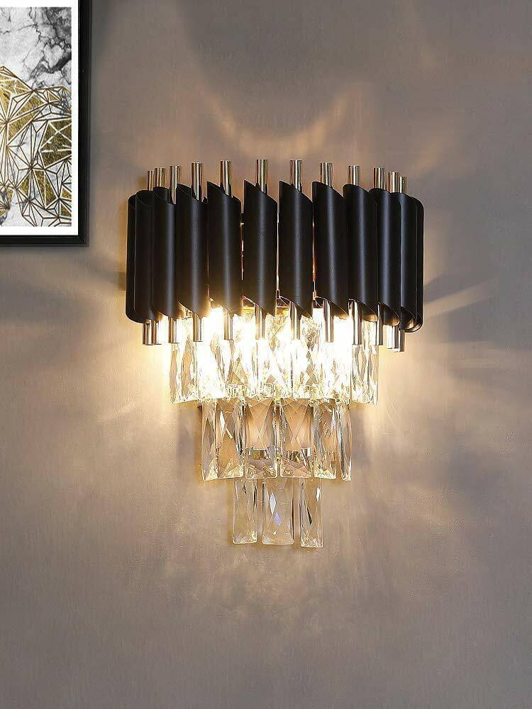     			Spark World Black Down Light Wall Lamp ( Pack of 1 )