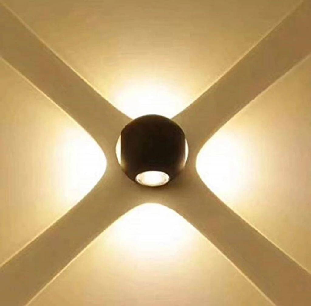     			Spark World Black up & Down Light Lamp ( Pack of 1 )