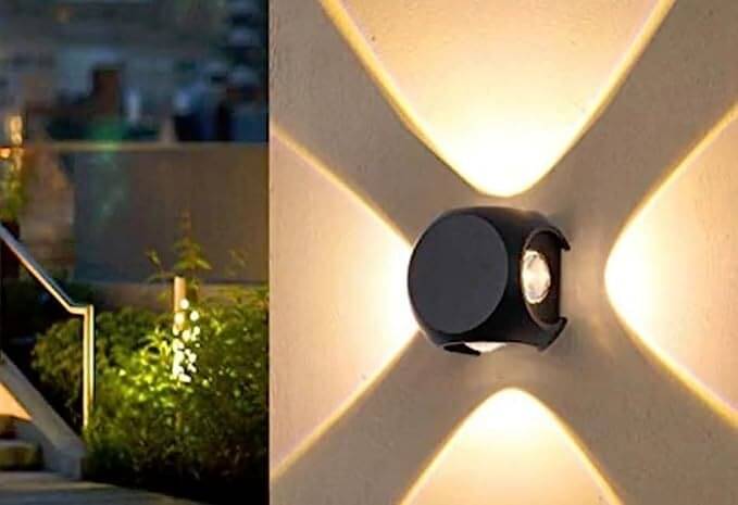     			Spark World Black up & Down Light Lamp ( Pack of 1 )
