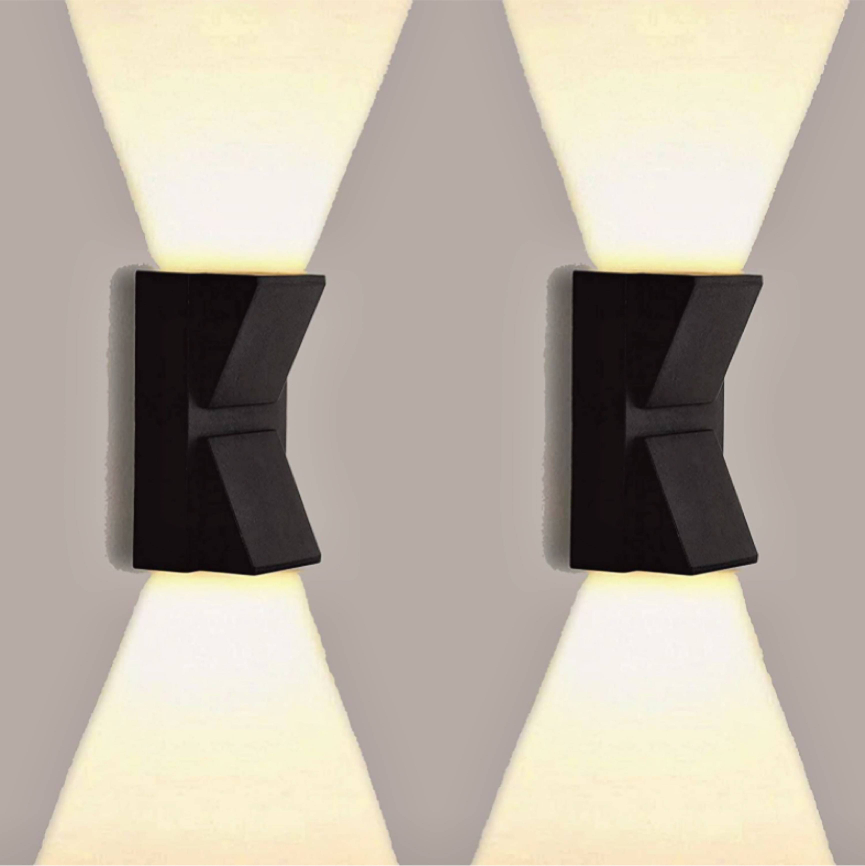 Spark World Black up & Down Light Lamp ( Pack of 2 ) Spark World Black up & Down Light Lamp ( Pack of 2 )