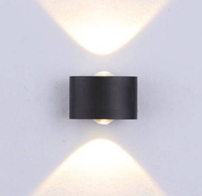     			Spark World Black up & Down Light Lamp ( Pack of 4 )