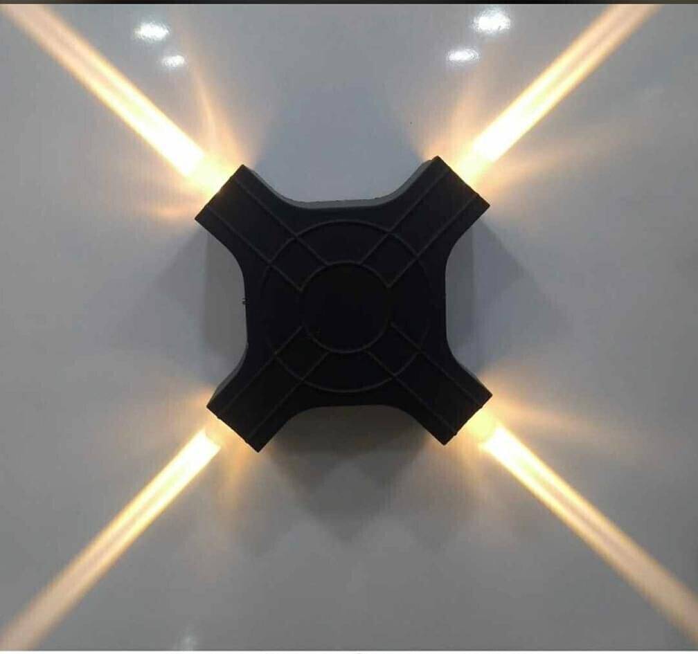     			Spark World Black up Light Wall Lamp ( Pack of 1 )
