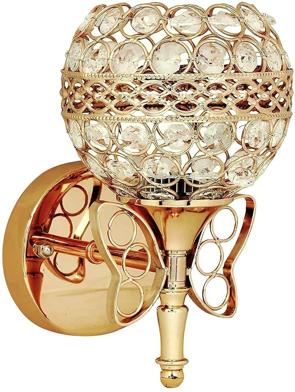 Spark World Gold Candle Wall Light ( Pack of 1 ) Spark World Gold Candle Wall Light ( Pack of 1 )