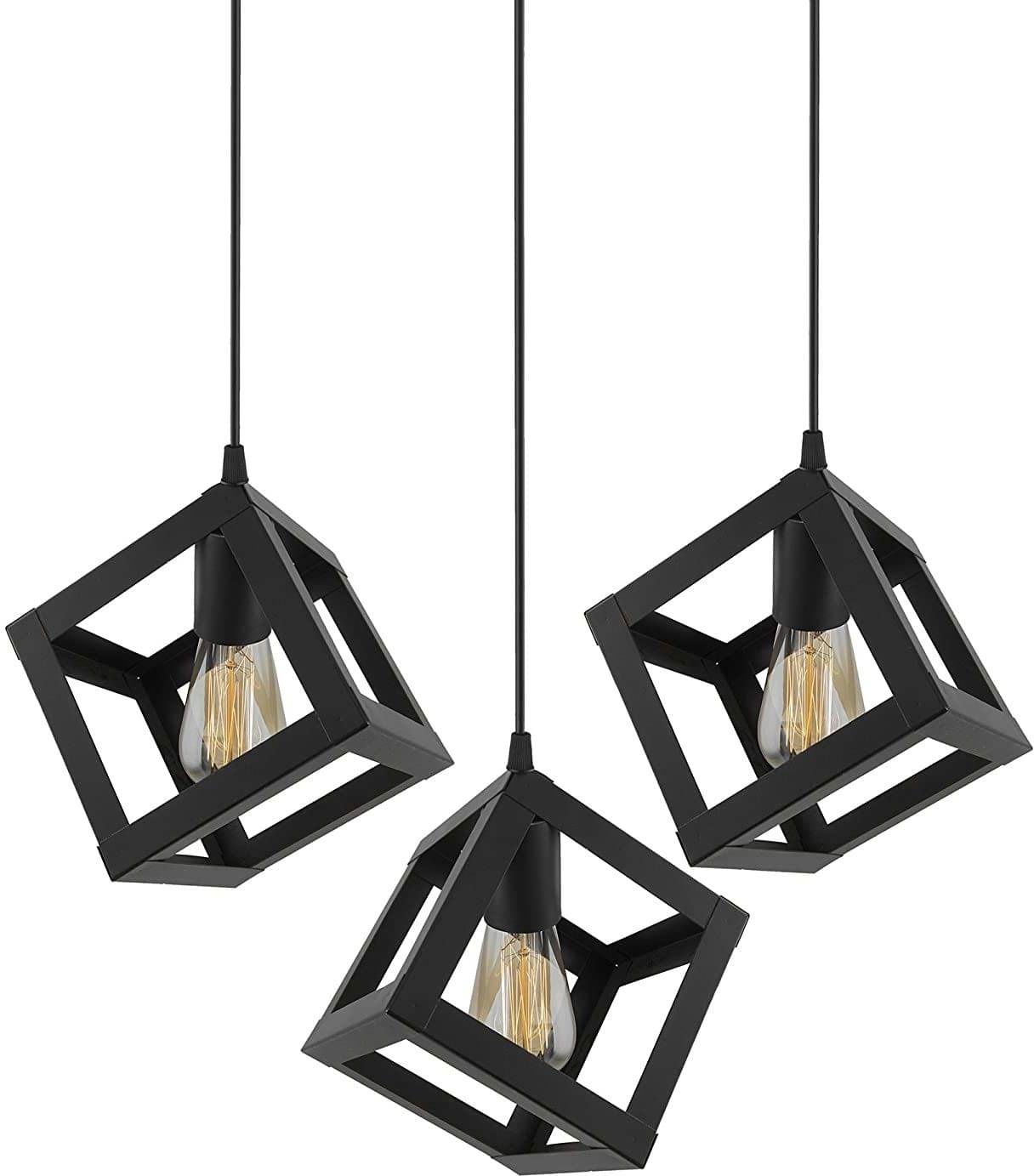 Spark World Black Ceiling Lights - Pack of 3 Spark World Black Ceiling Lights - Pack of 3