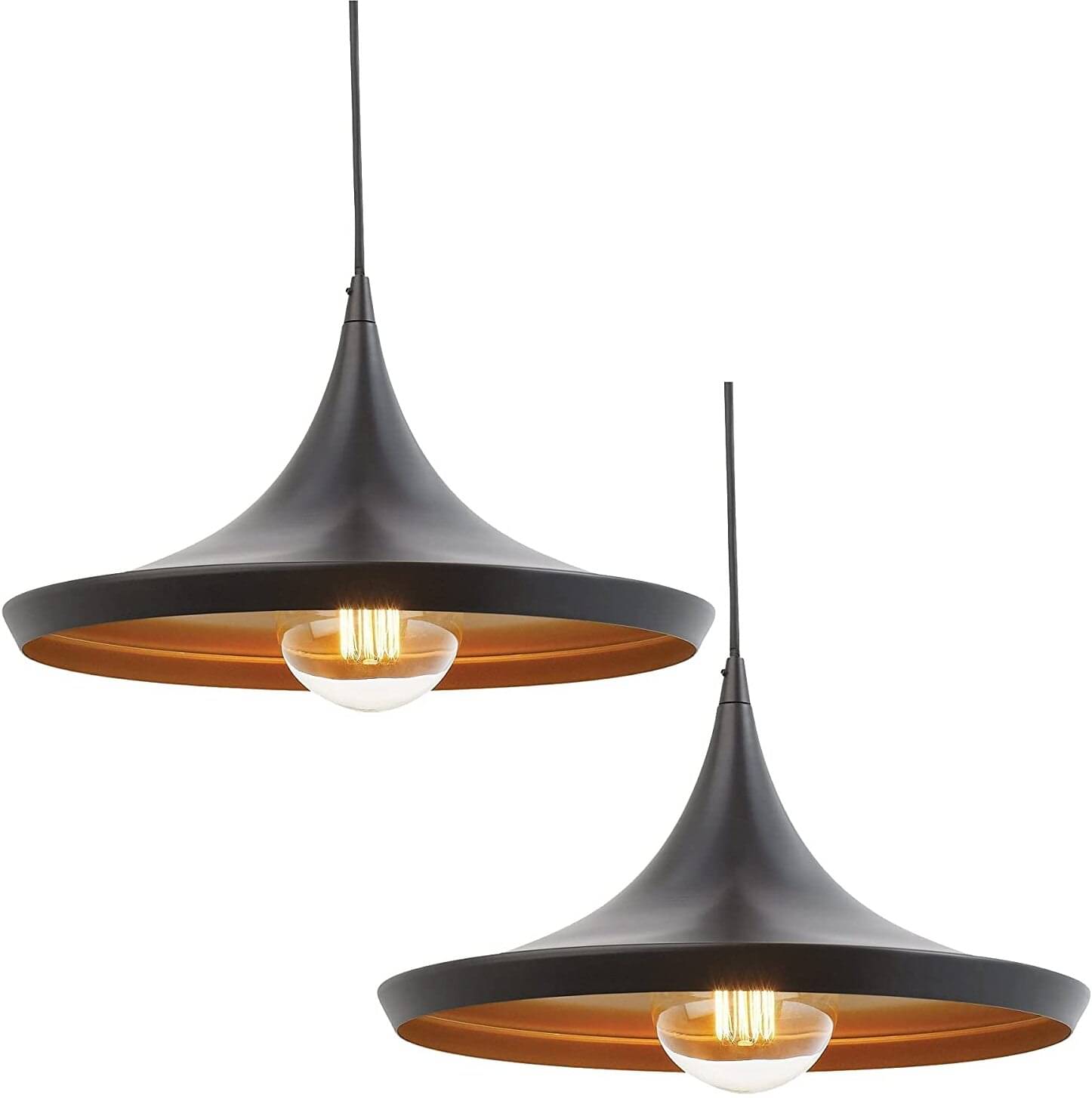    			Spark World Hanging Light Gold - Pack Of 2