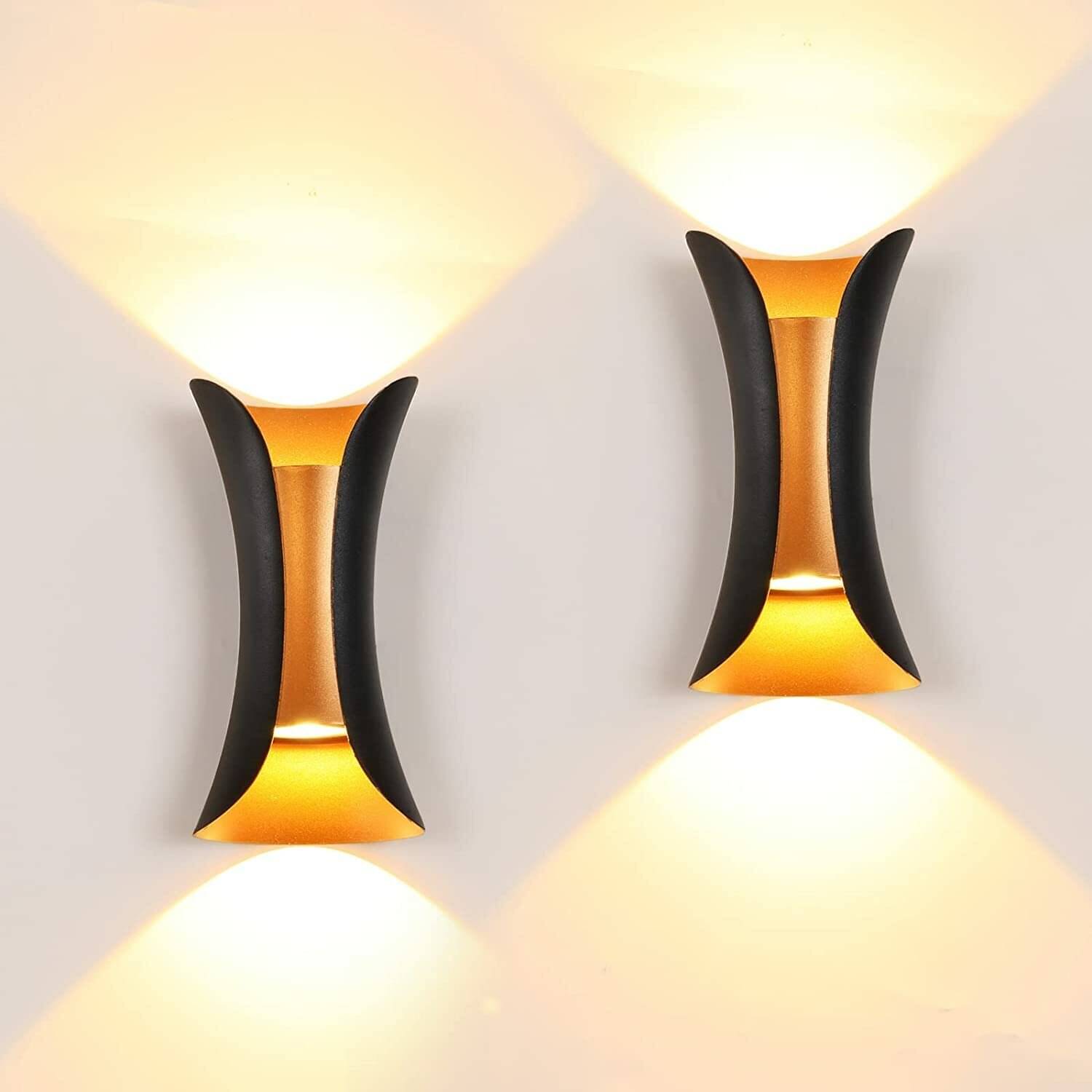     			Spark World Yellow up & Down Light Lamp ( Pack of 1 )