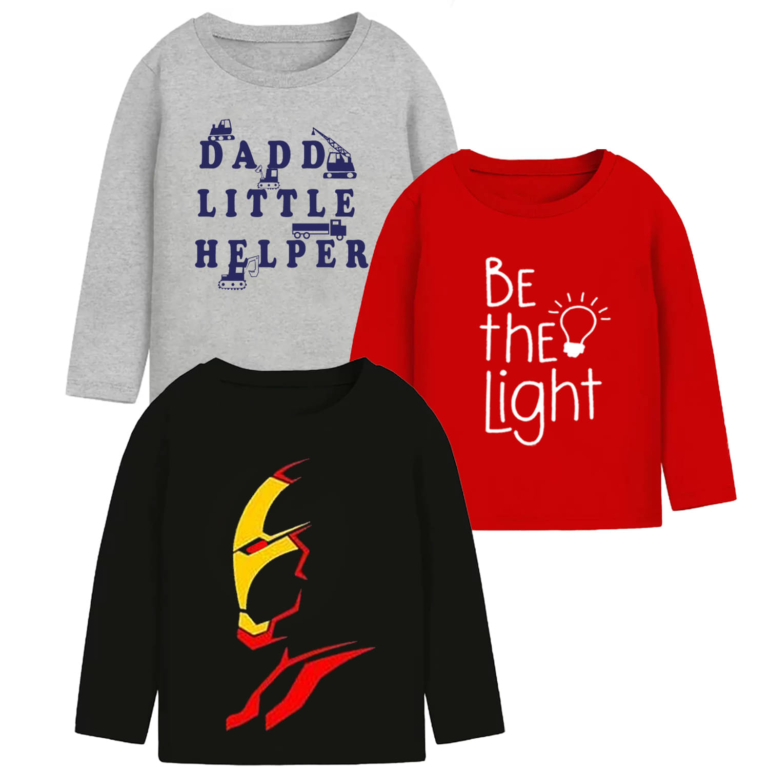     			TitTom Pack of 3 Boys Cotton Blend T-Shirt ( Multicolor 7 )