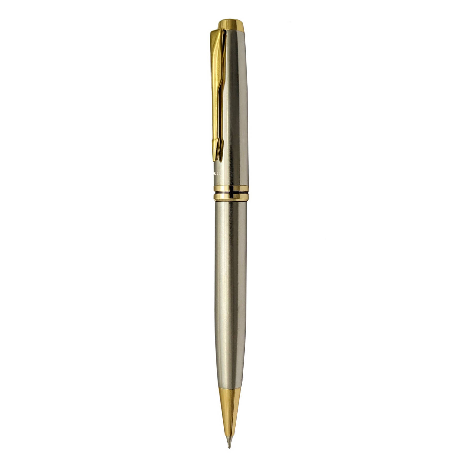 UJJi Dull Chrome Platted with Golden Part Ball Pen UJJi Dull Chrome Platted with Golden Part Ball Pen