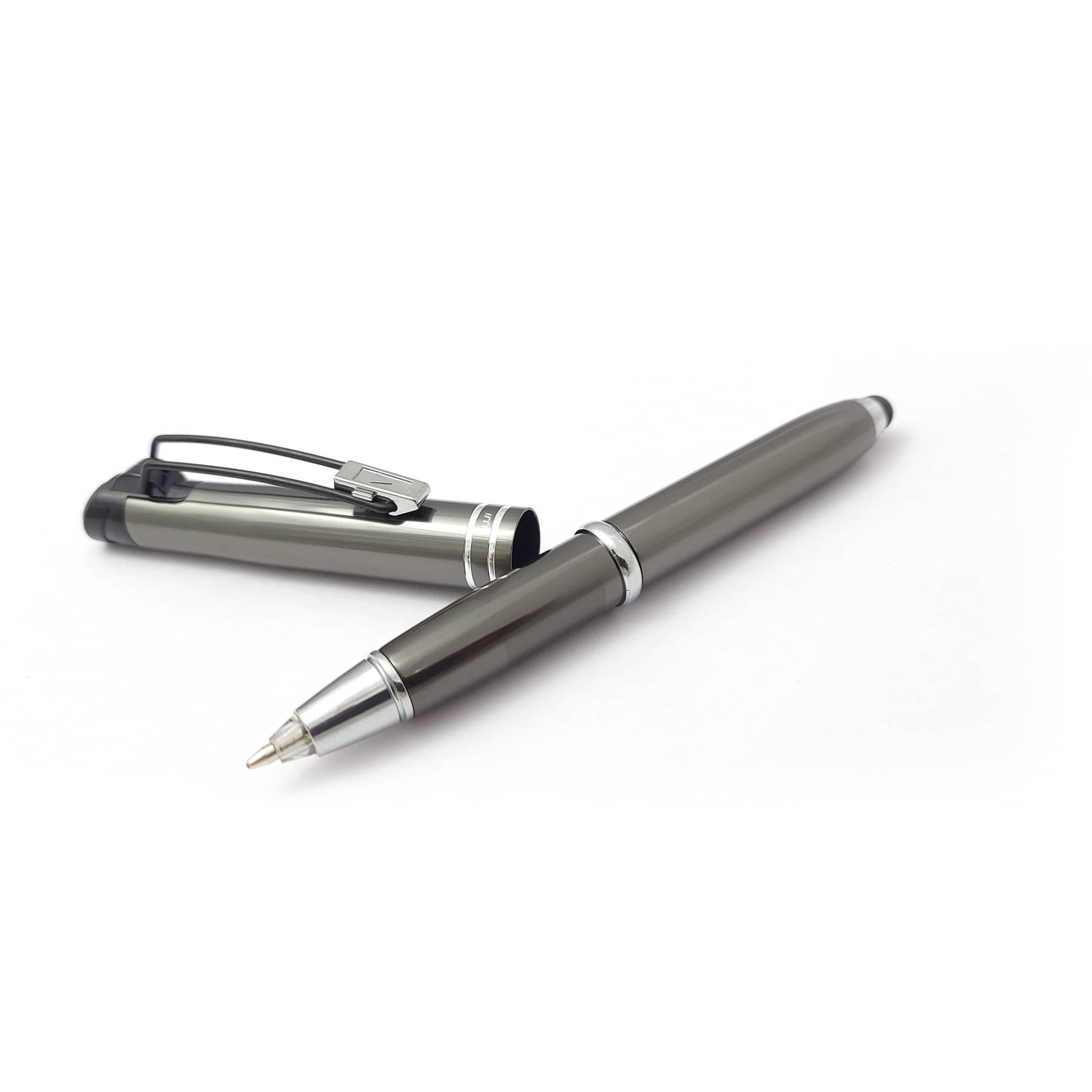     			UJJi Stylus Pen with Led Light When Writing Grey Ball Pen