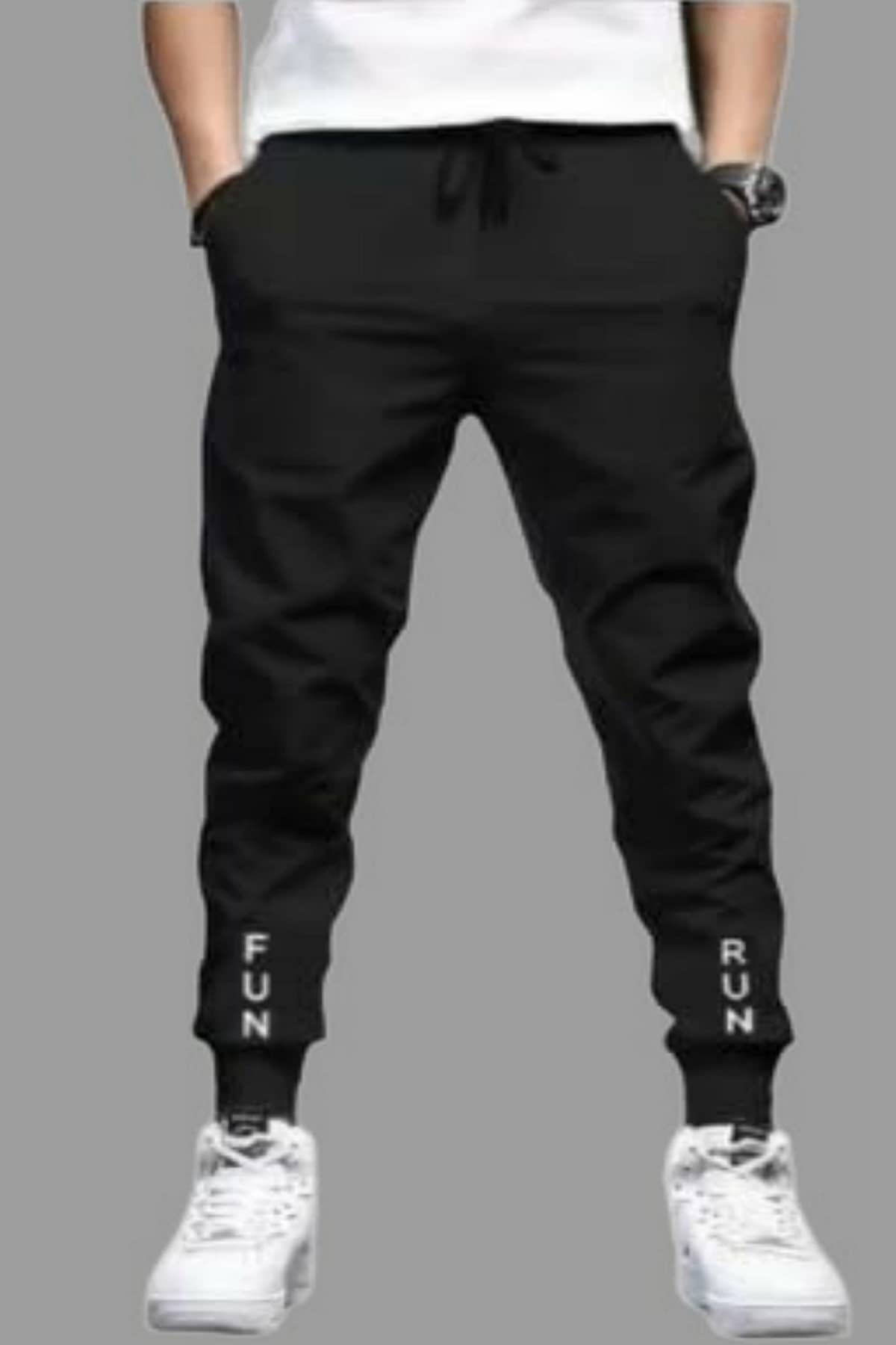 attitude start of fashion Black Lycra Men's Joggers ( Pack of 1 ) - Track Pants | Buy online on ZillyBuy