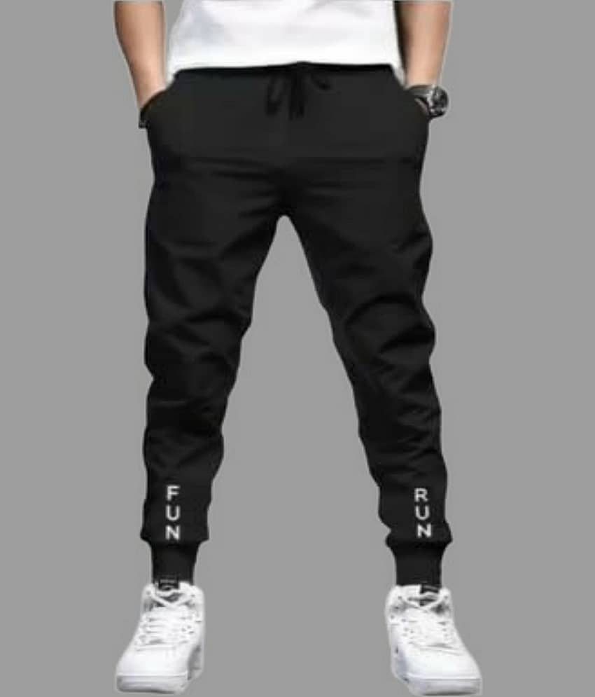 attitude start of fashion Black Lycra Men's Joggers ( Pack of 1 ) - Track Pants | Buy online on ZillyBuy