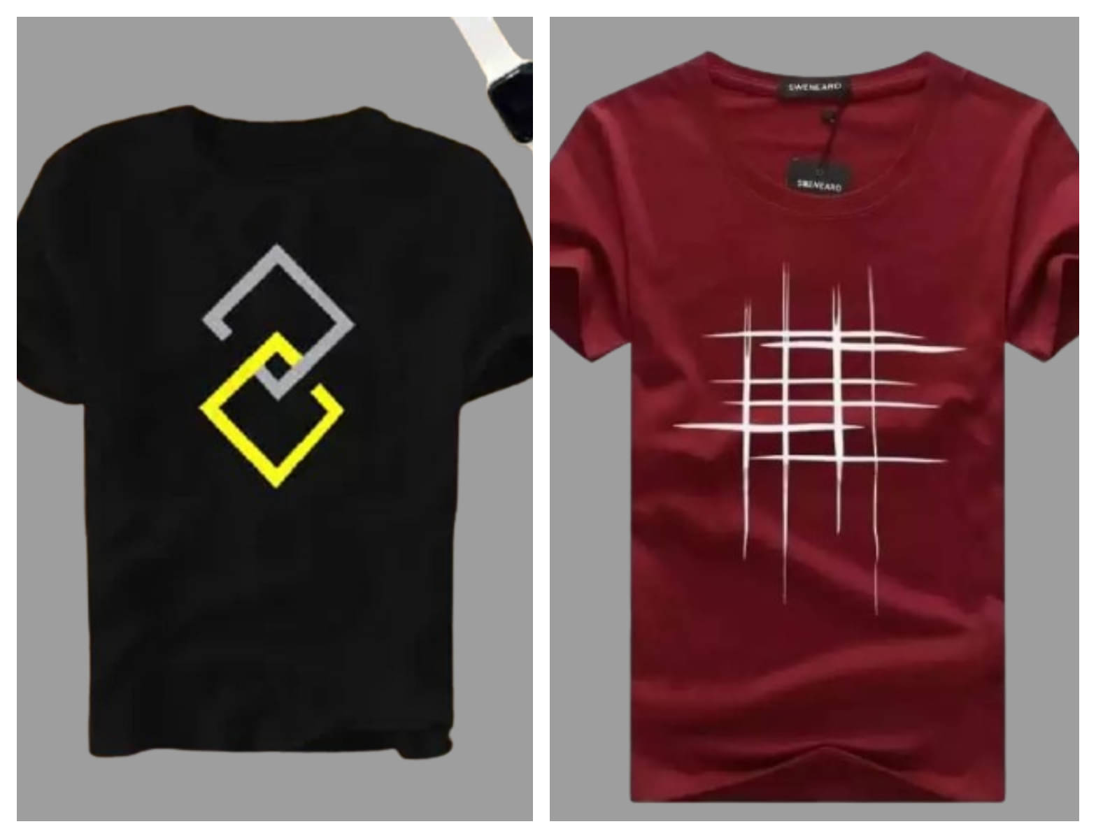     			attitude start of fashion Pack of 2 Polyester Regular Fit Men's T-Shirt ( Maroon )