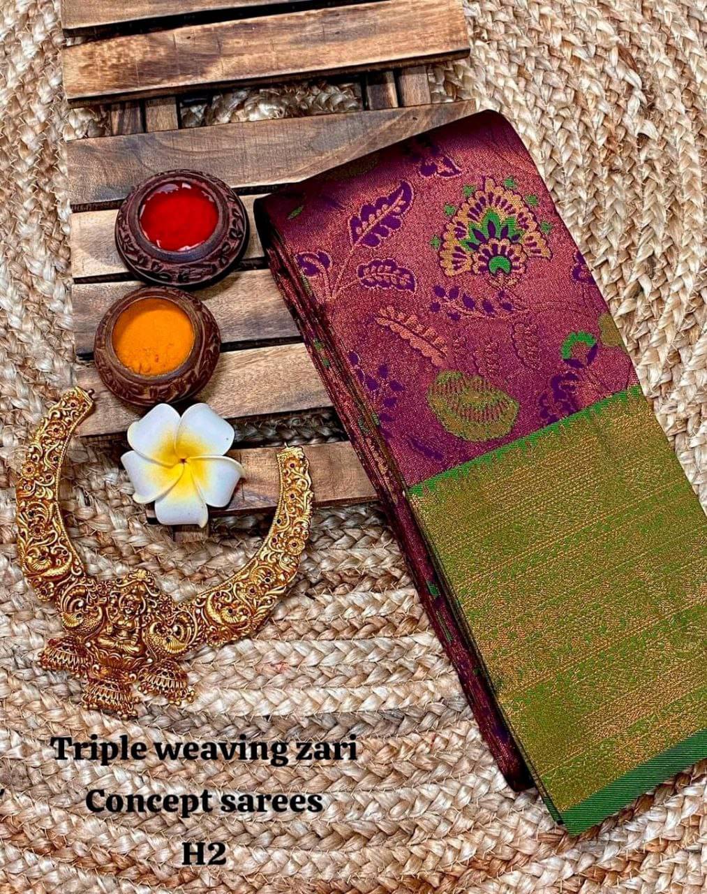 fab woven Art Silk Woven Saree With Unstitched Blouse Piece ( Wine ) fab woven Art Silk Woven Saree With Unstitched Blouse Piece ( Wine )