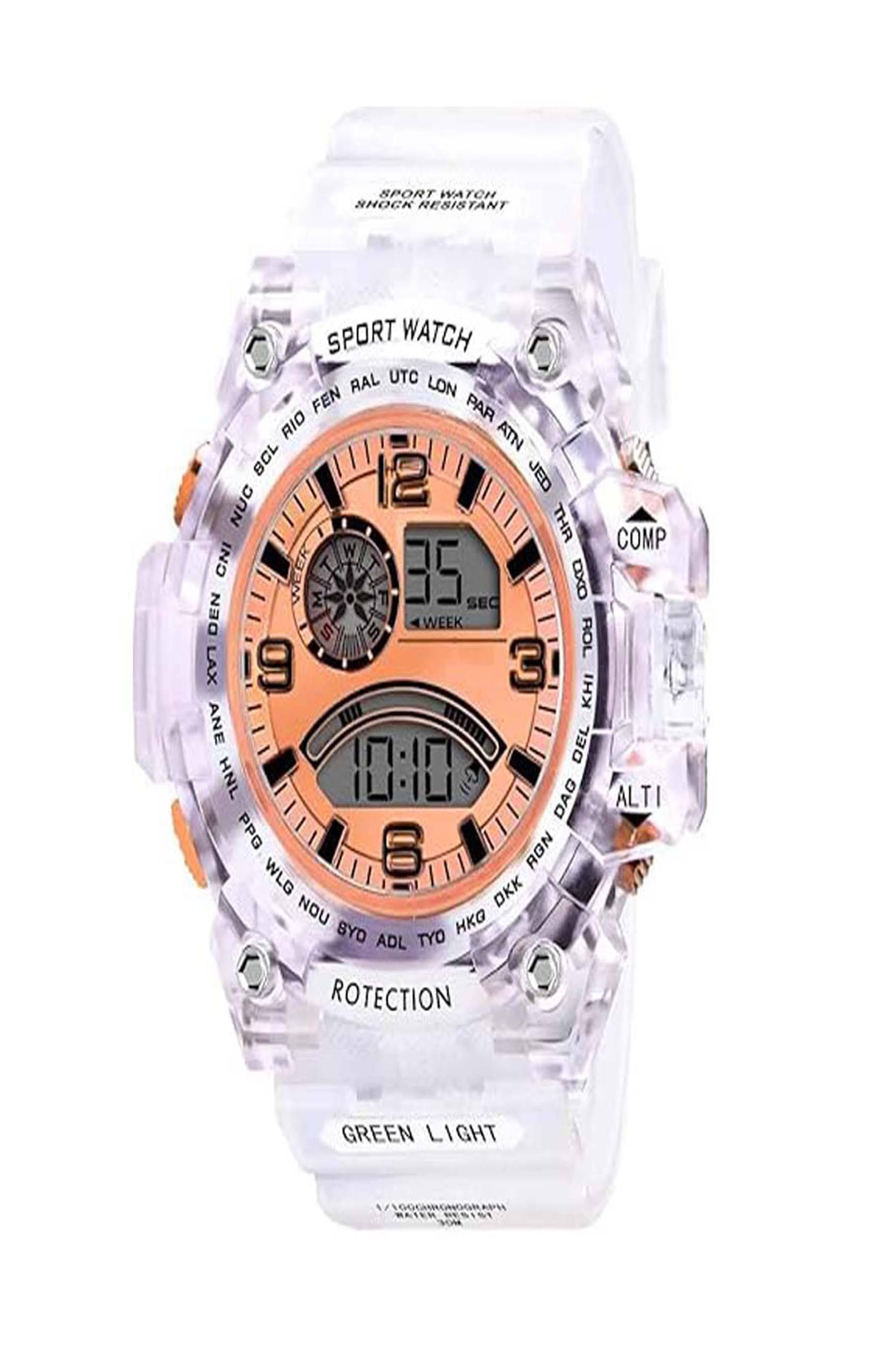     			windexa Orange Silicon Digital Men's Watch