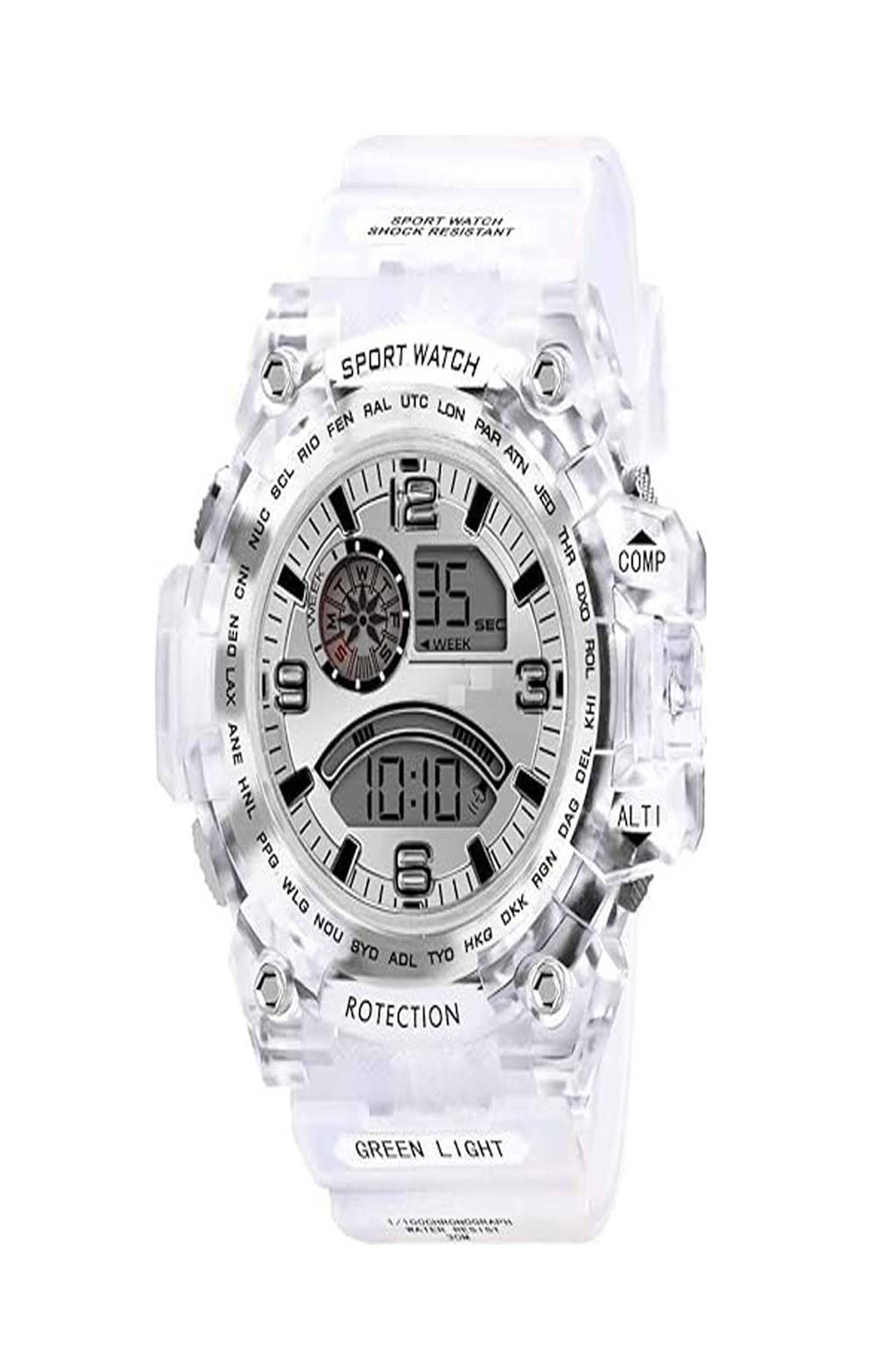     			windexa White Plastic Digital Men's Watch
