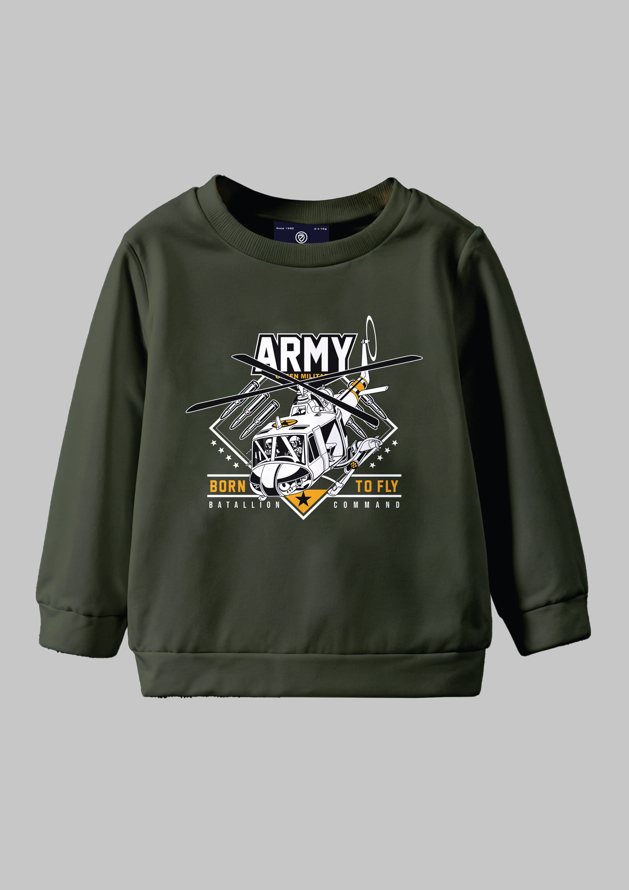     			CODEZ Pack of 1 Boys Fleece Sweatshirt ( Light Green )