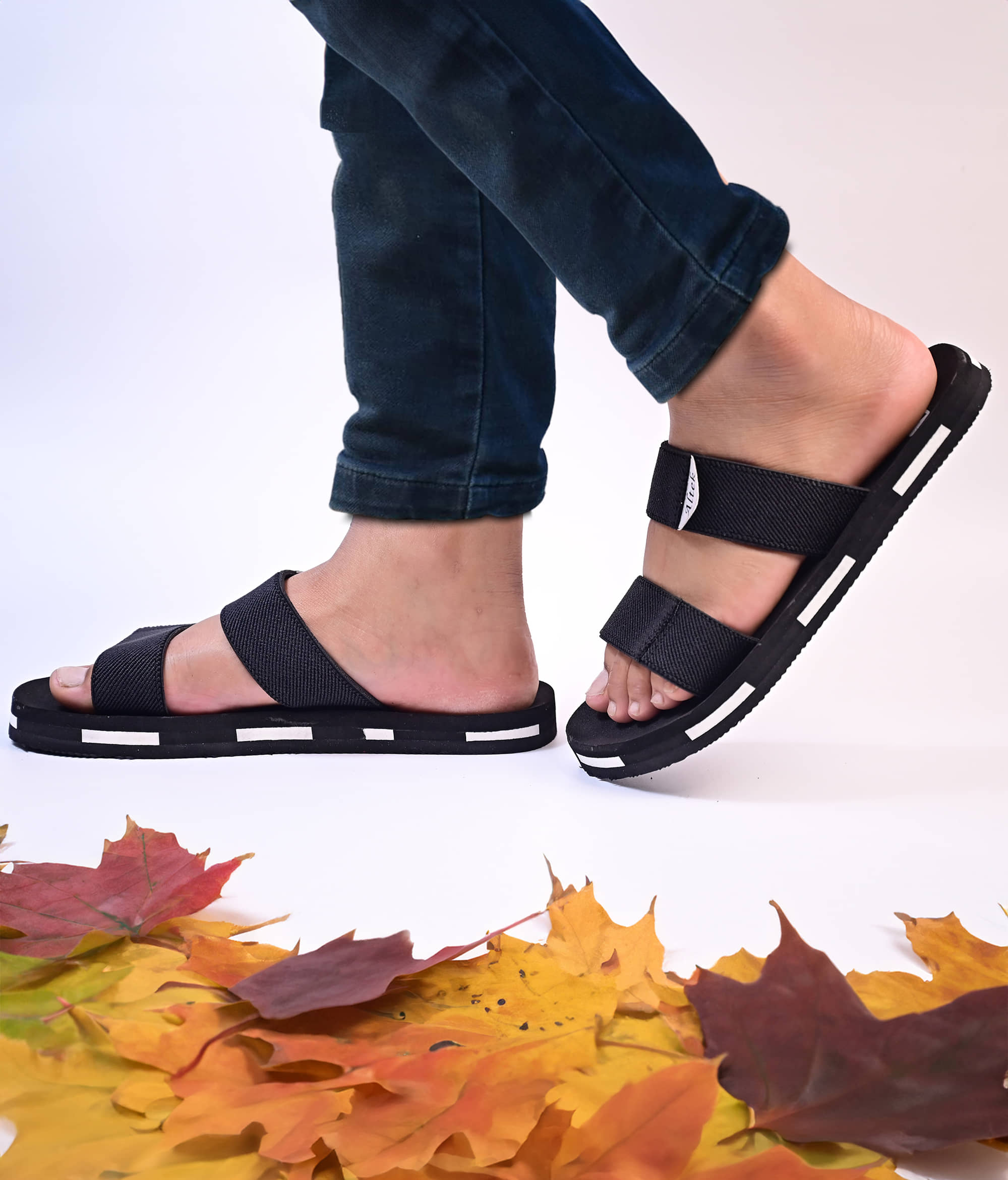 Chappal Wala Navy Men's Slide Flip Flop