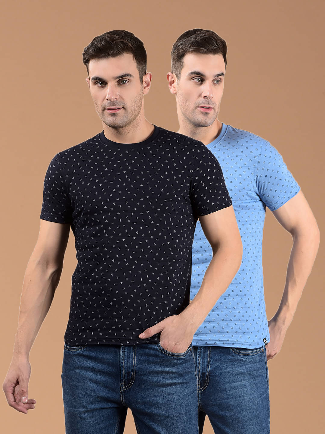 Dollar Pack of 2 Cotton Regular Fit Men's T-Shirt ( Multicolor ) Dollar Pack of 2 Cotton Regular Fit Men's T-Shirt ( Multicolor )