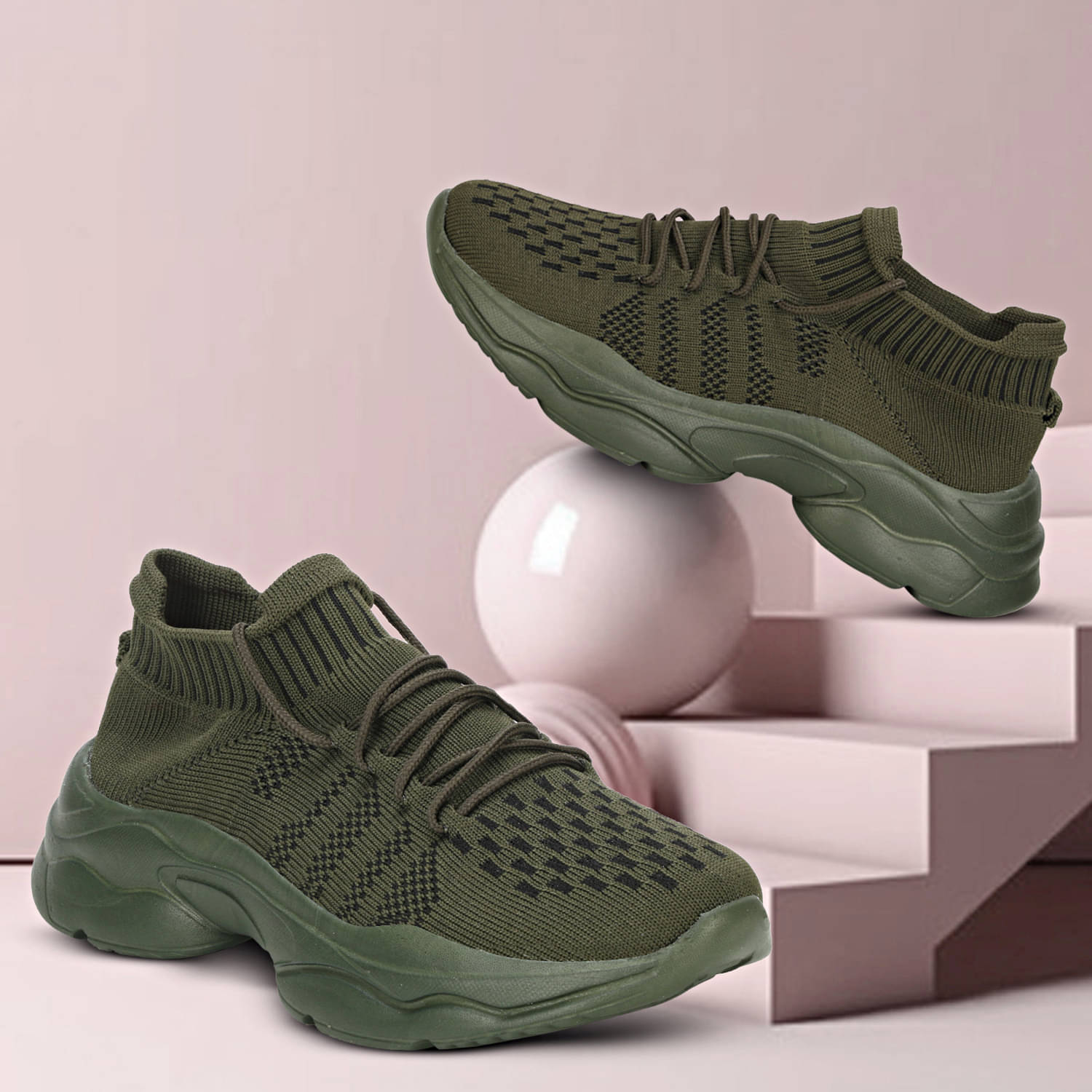     			Kraasa - Mint Green Women's Running Shoes