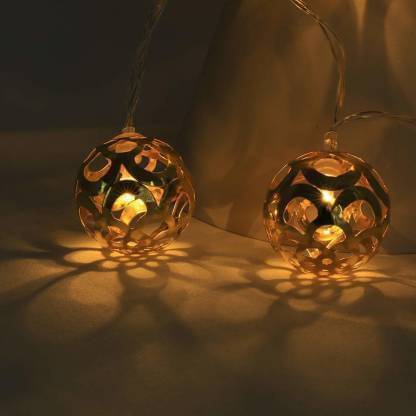     			SPARKWORLD Gold 1Mtr String Light ( Pack Of 1 )