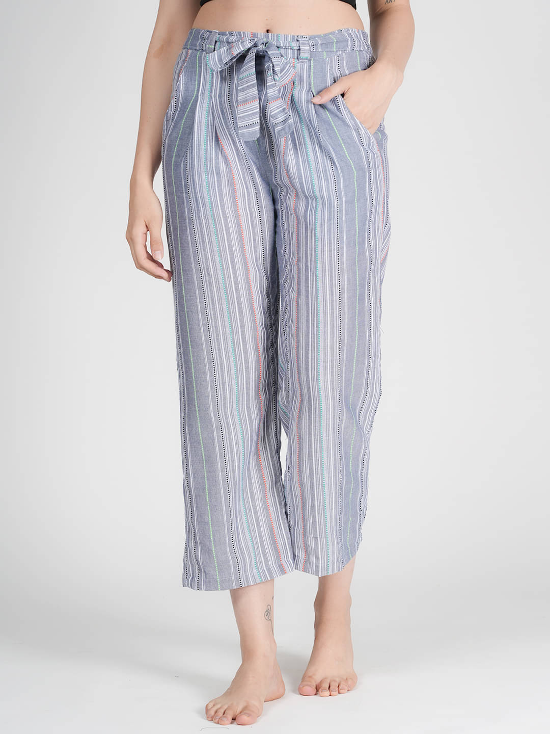     			STYLE SHOES Grey Cotton Women's Nightwear Pyjama ( Pack of 1 )