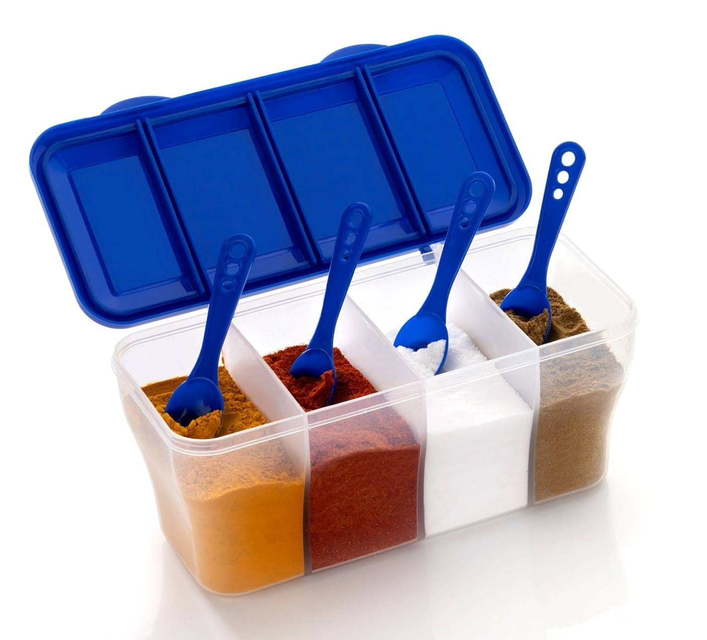     			2Mech Masala container Plastic Blue Spice Container ( Set of 1 )