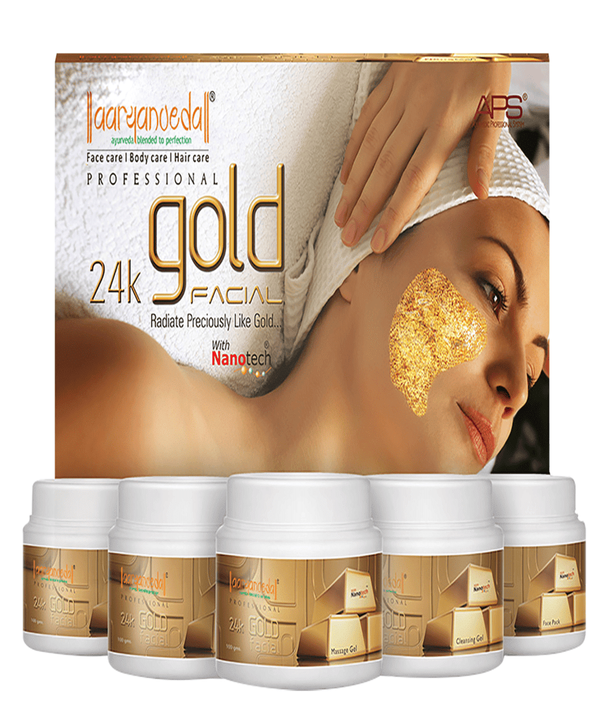 Aaryanveda Professional APS 24K Gold Facial Kit , Premium Anti-Aging & Skin Brightening Spa Kit 510g Aaryanveda Professional APS 24K Gold Facial Kit , Premium Anti-Aging & Skin Brightening Spa Kit 510g