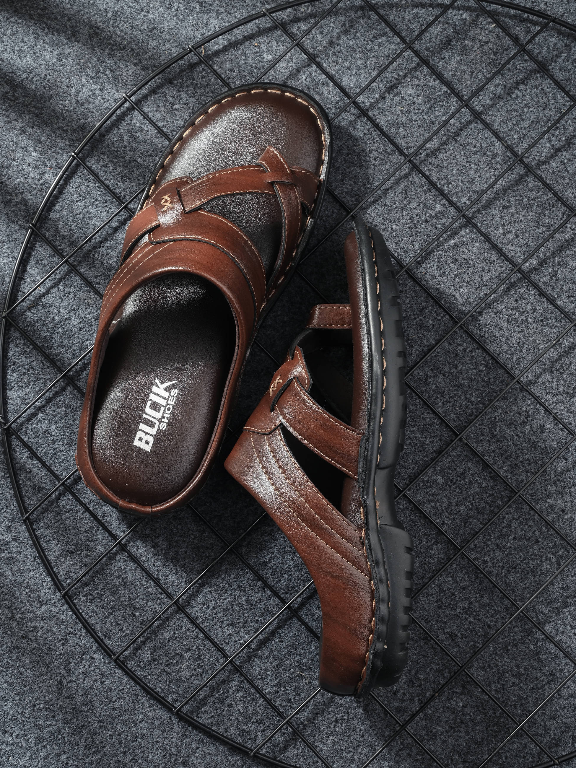     			BUCIK SHOES - Brown Men's Sandals
