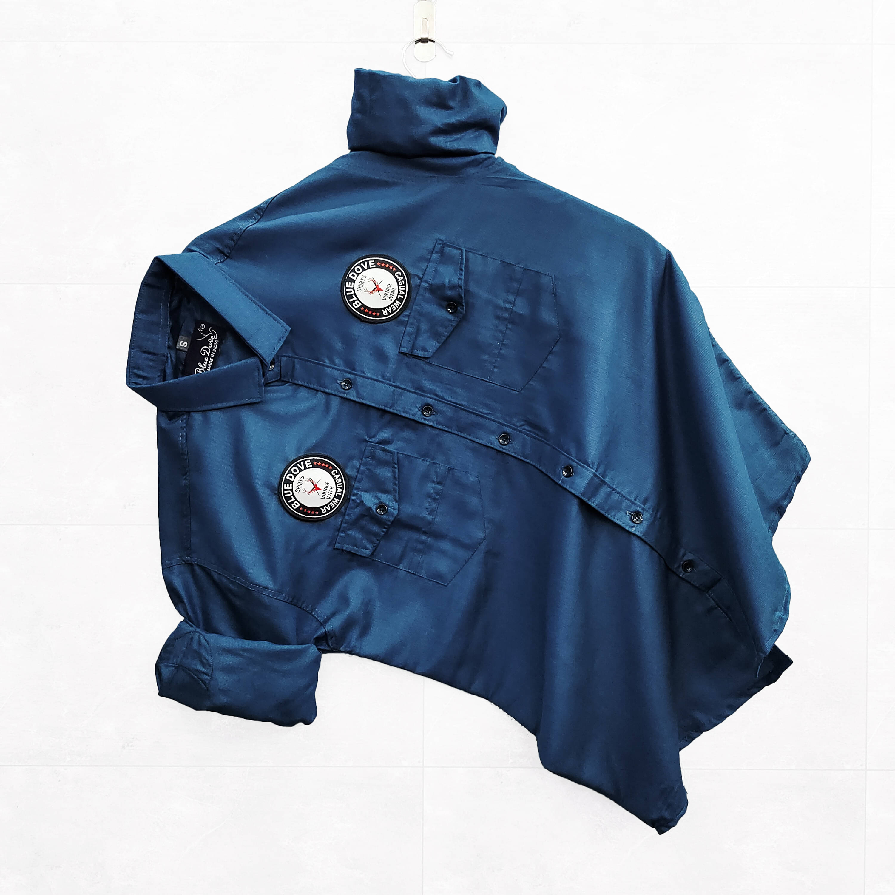     			Blue dove Cotton Blend Regular Fit Solids Full Sleeves Men's Casual Shirt - Green ( Pack of 1 )