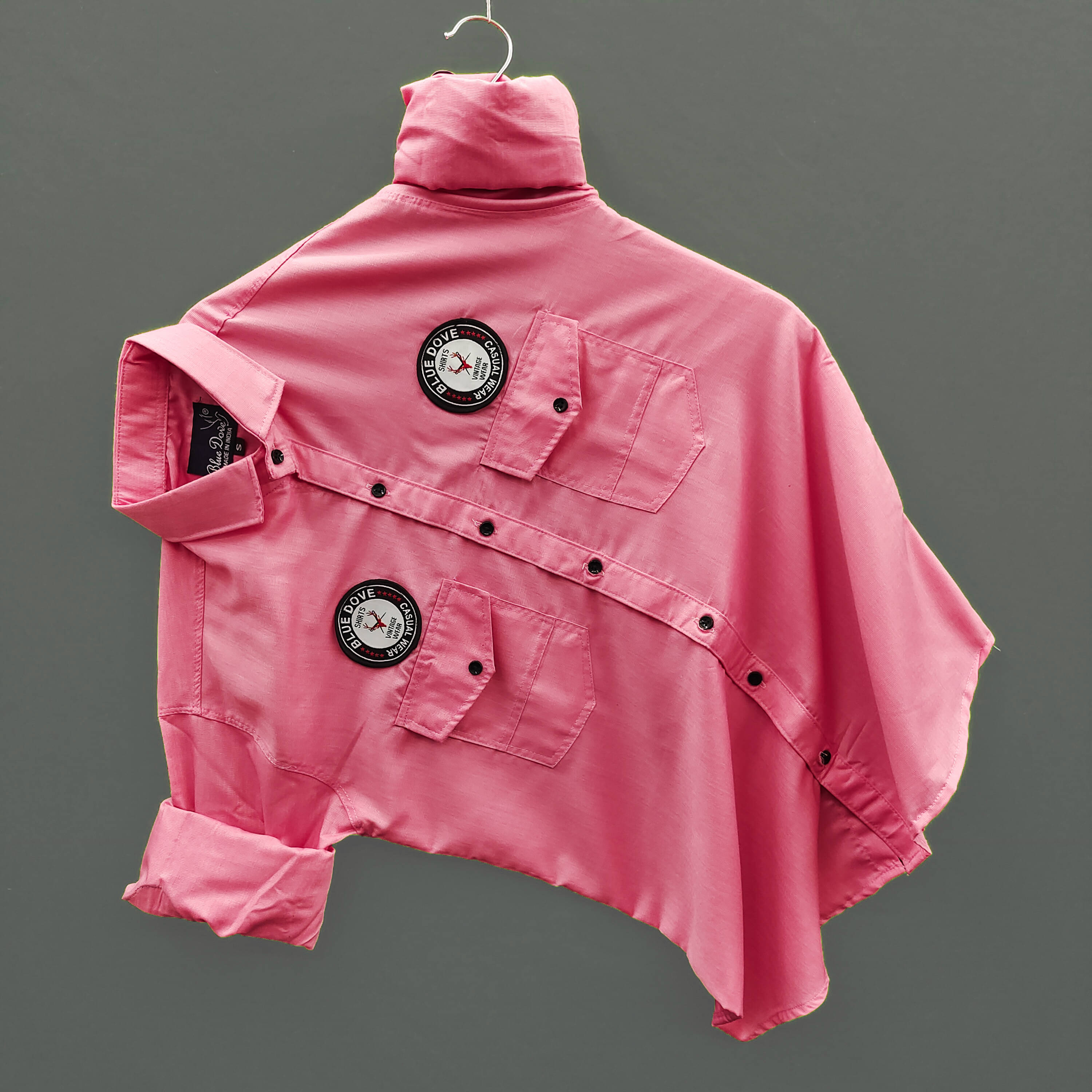 Blue dove Cotton Blend Regular Fit Solids Full Sleeves Men's Casual Shirt - Pink ( Pack of 1 ) Blue dove Cotton Blend Regular Fit Solids Full Sleeves Men's Casual Shirt - Pink ( Pack of 1 )