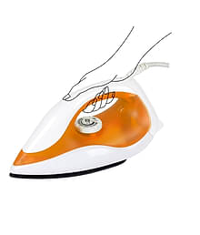 CHARTBUSTERS BMW ORANGE White 1000 watt Dry Iron