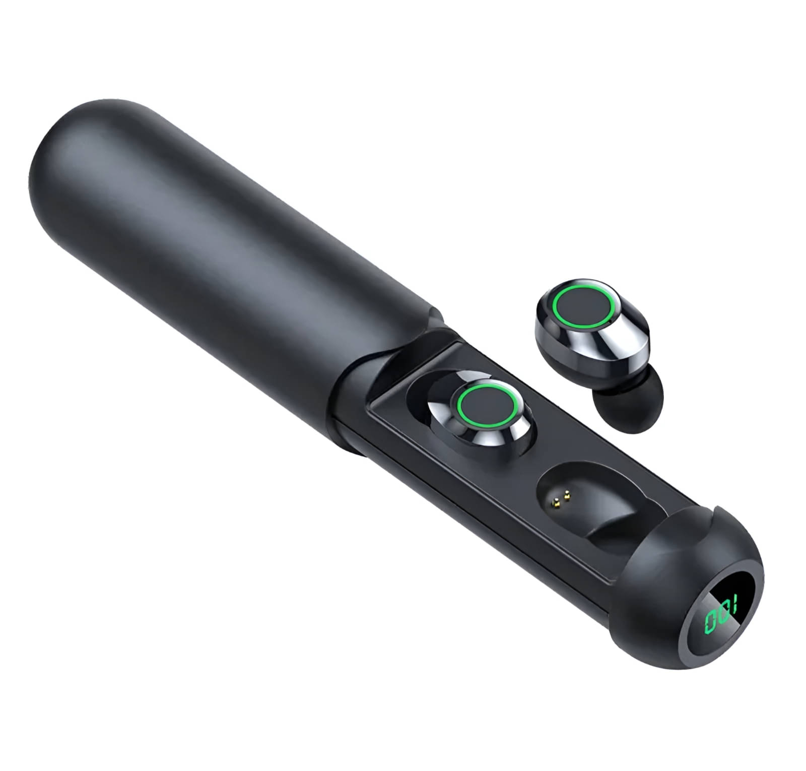     			COREGENIX BQ40 Bluetooth True Wireless (TWS) In Ear 30 Hours Playback Magnetic earpeice,Low Latency IPX4(Splash & Sweat Proof) Black